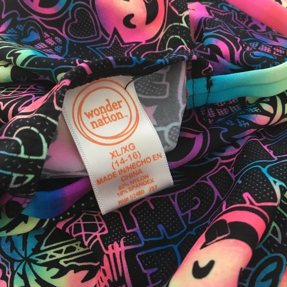 Girls wonder nation swimsuit top xl